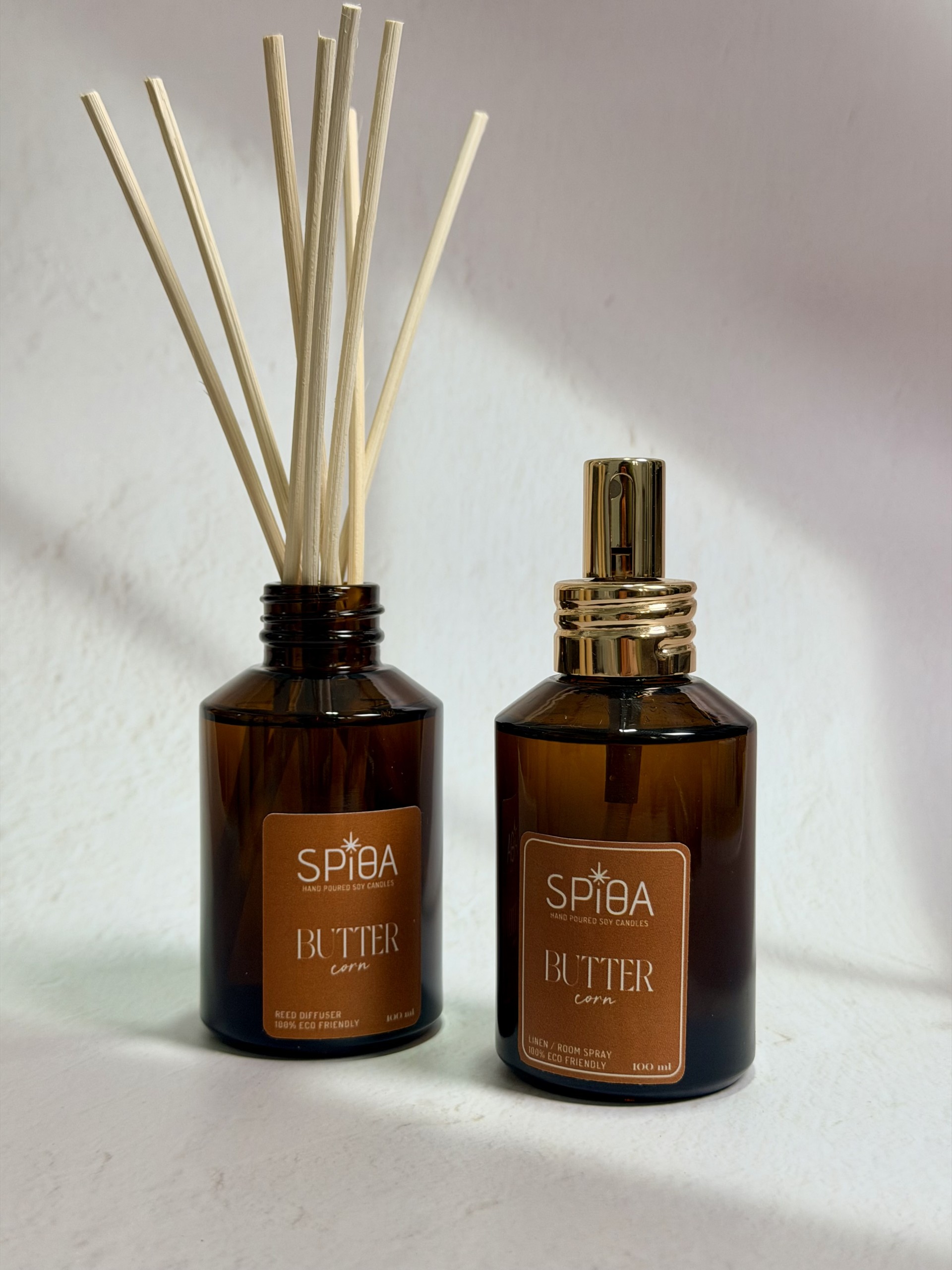 limited scent bundle (αρωματικό χώρου με sticks και σπρέι υφάσμάτων / χώρου) με άρωμα , butter corn